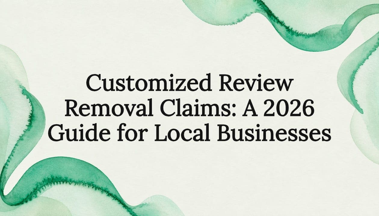 Customized Review Removal Claims: A 2026 Guide for Local Businesses