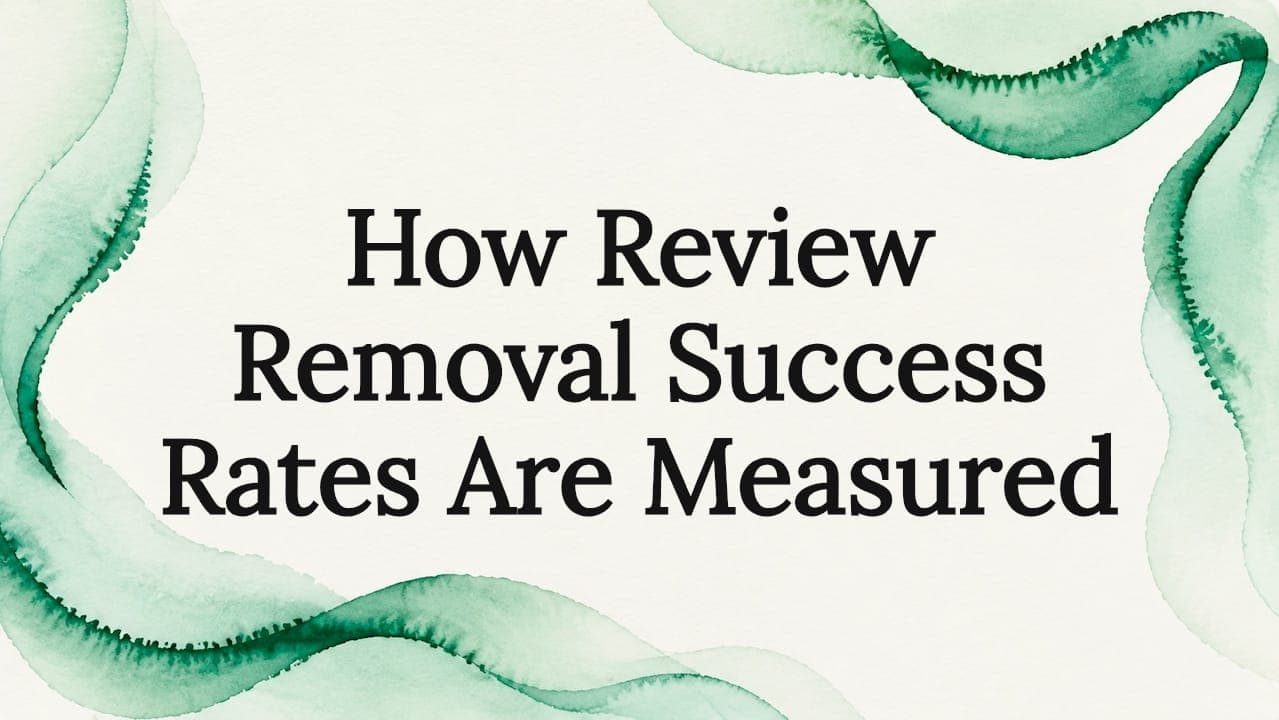 How Review Removal Success Rates Are Measured