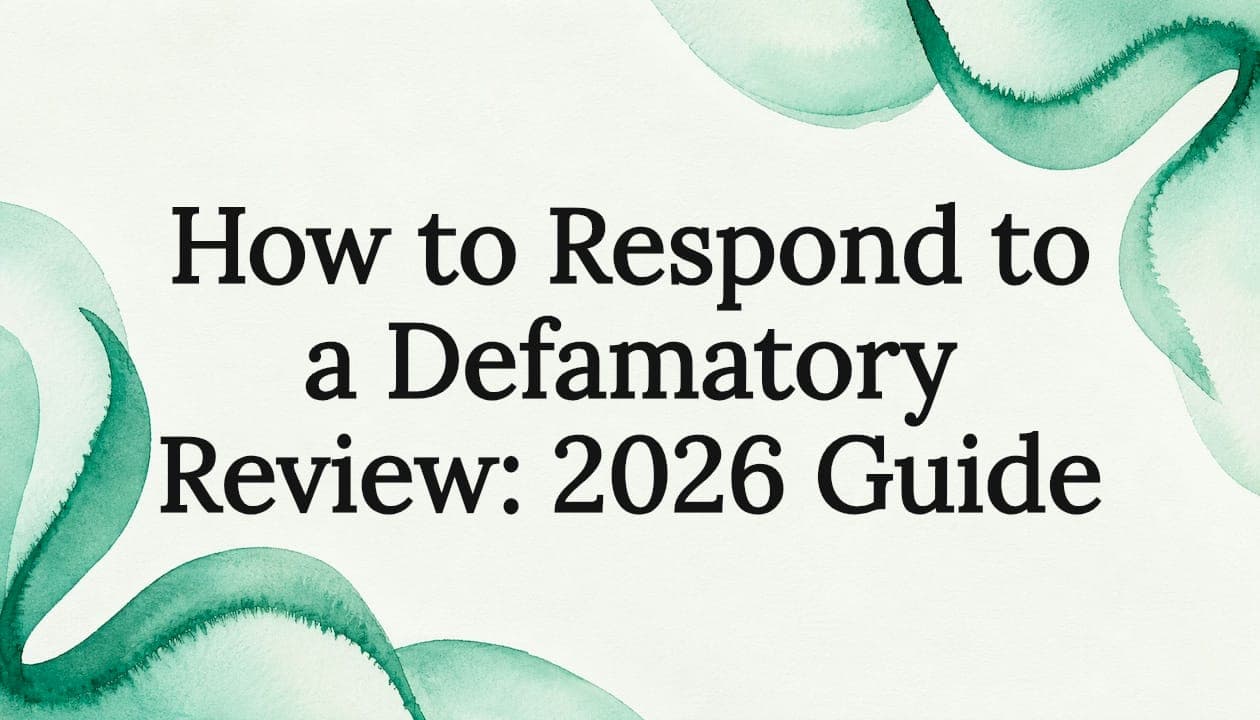 How to Respond to a Defamatory Review: 2026 Guide